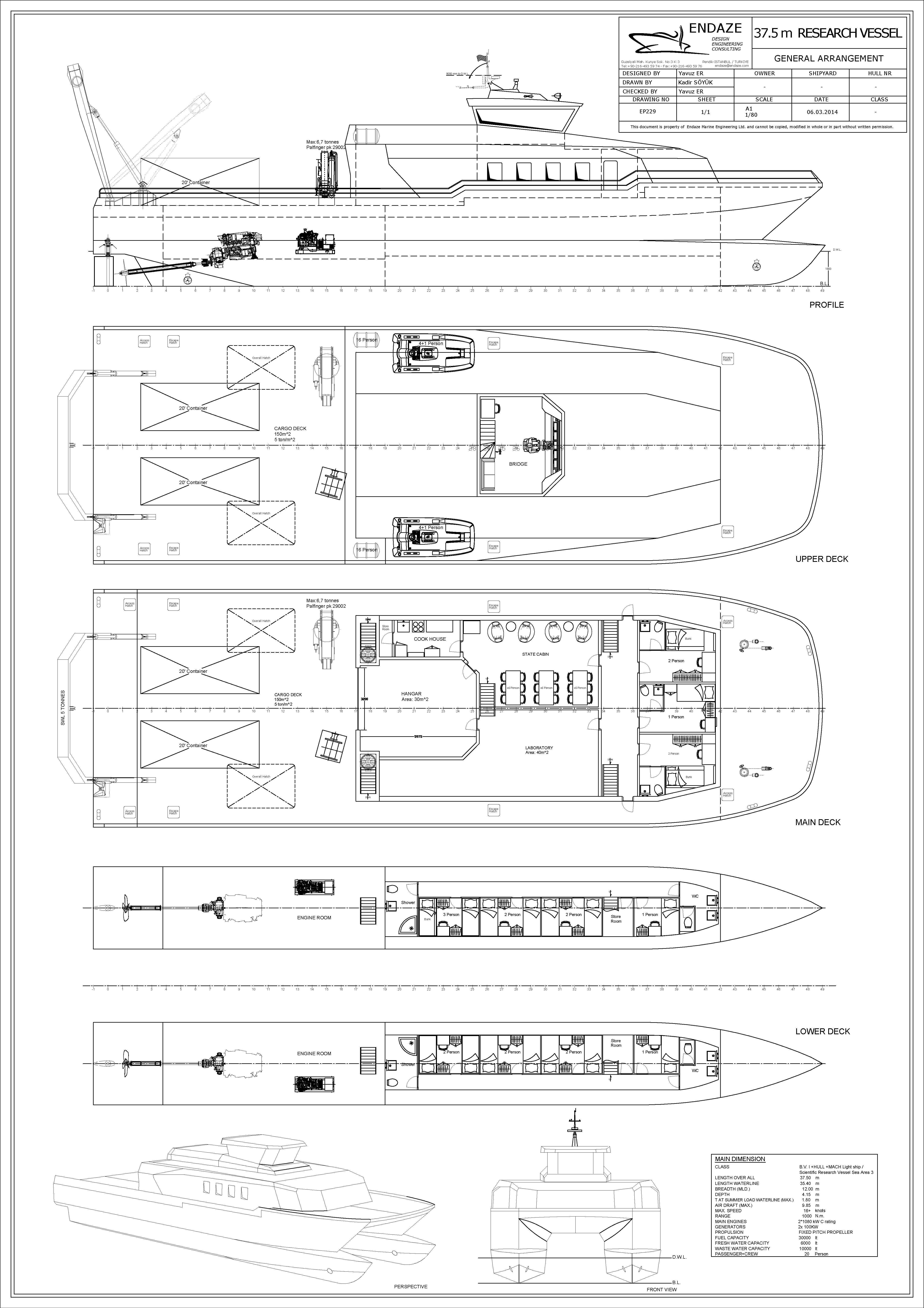 EP229 37.5 m Research Vessel