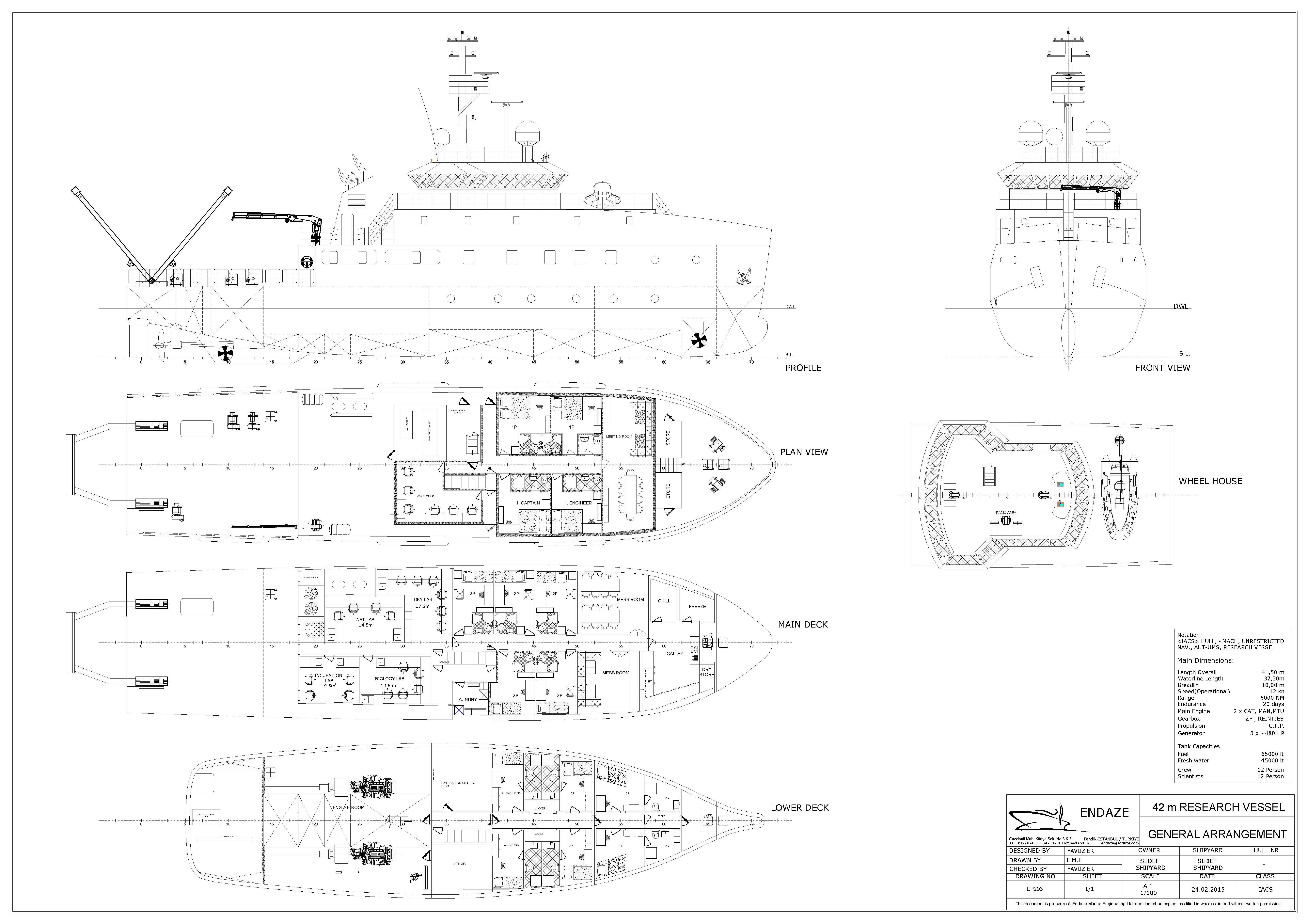 EP293 42 m Research Vessel