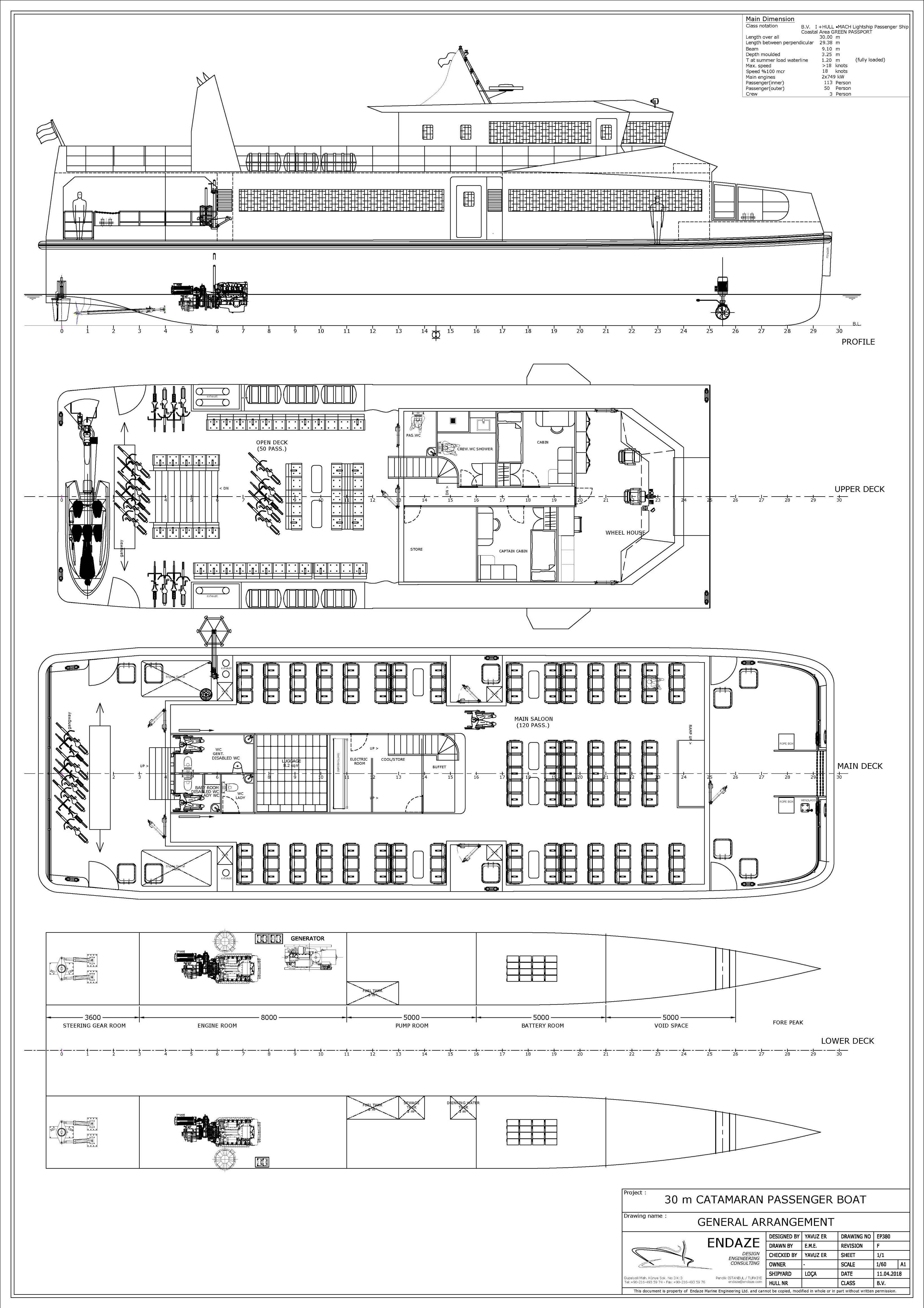 EP380 30 m catamaran passenger boat