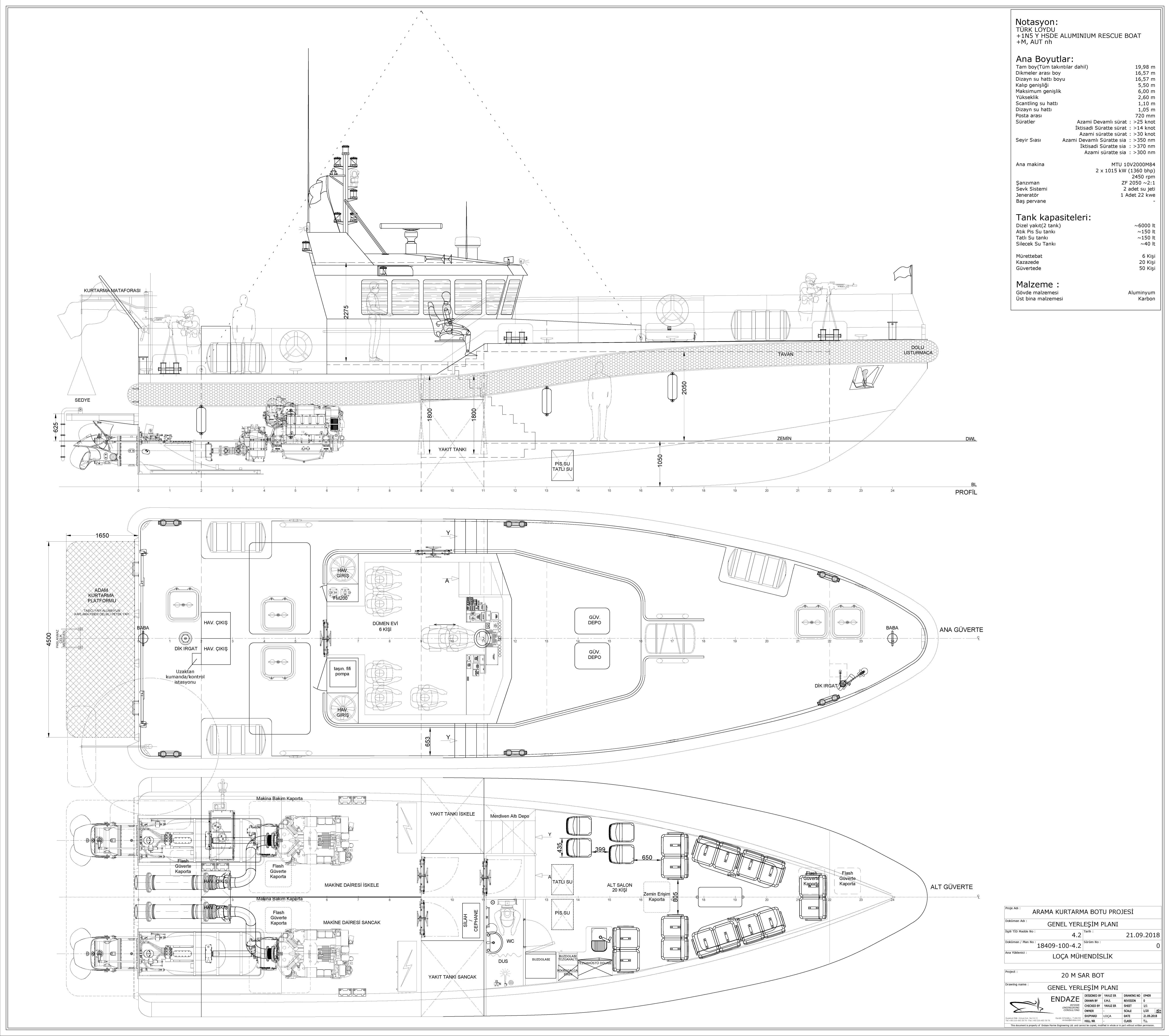 EP409 20 m Sar Boat