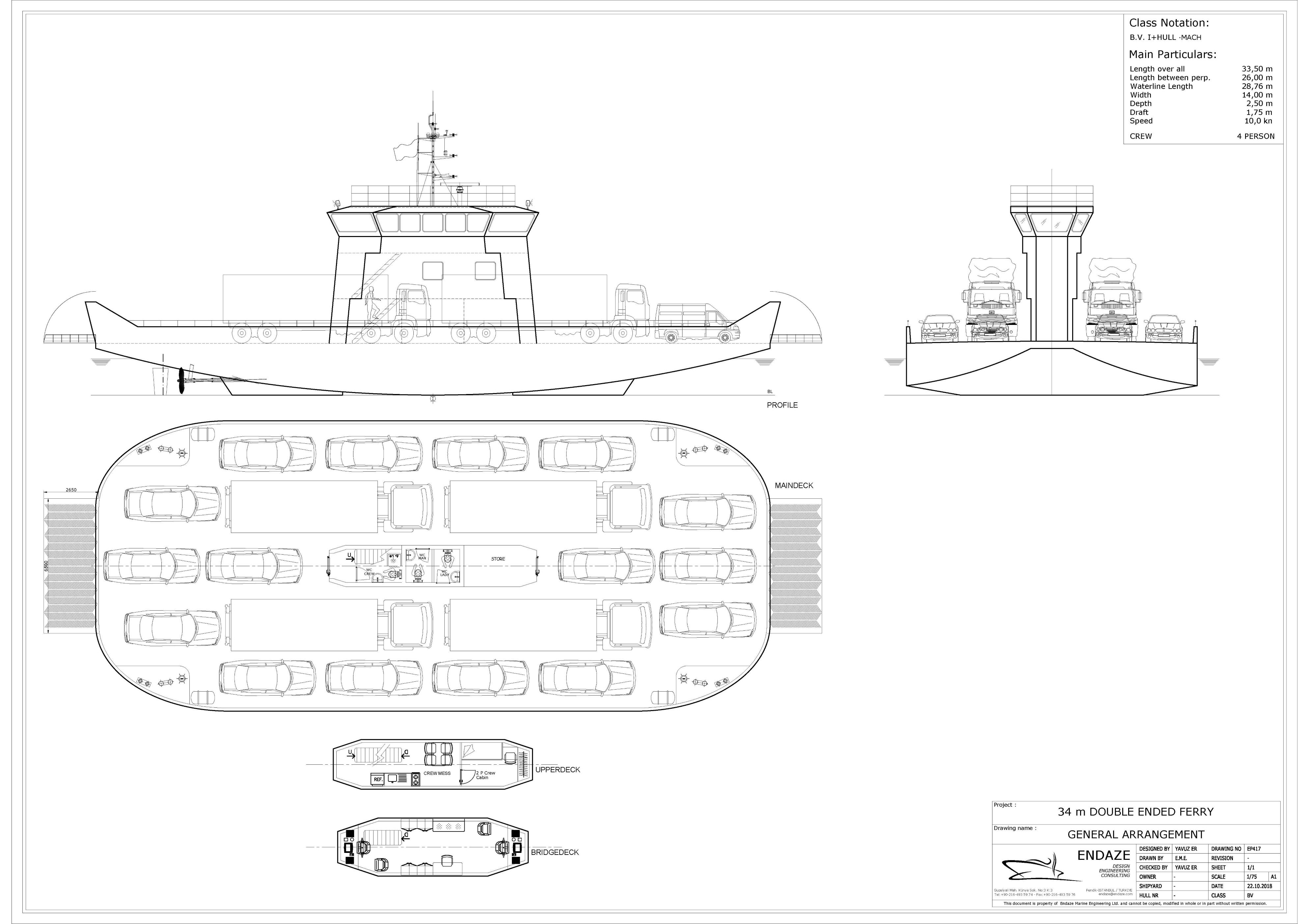 EP417 34 m Double Ended Ferry